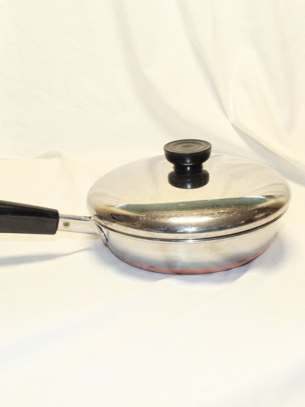 Revere Ware 1801 Copper Bottom 7 Inch Frypan With Lid - Clinton, ILL